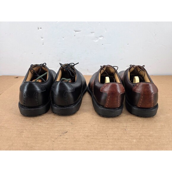 Footjoy Golf Shoes Mens Brown Black Leather Oxford MyJoys Spikeless 8  XXW 2OF main image 15